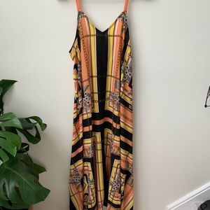 NWOT Nanette Lepore chain pattern maxi dress